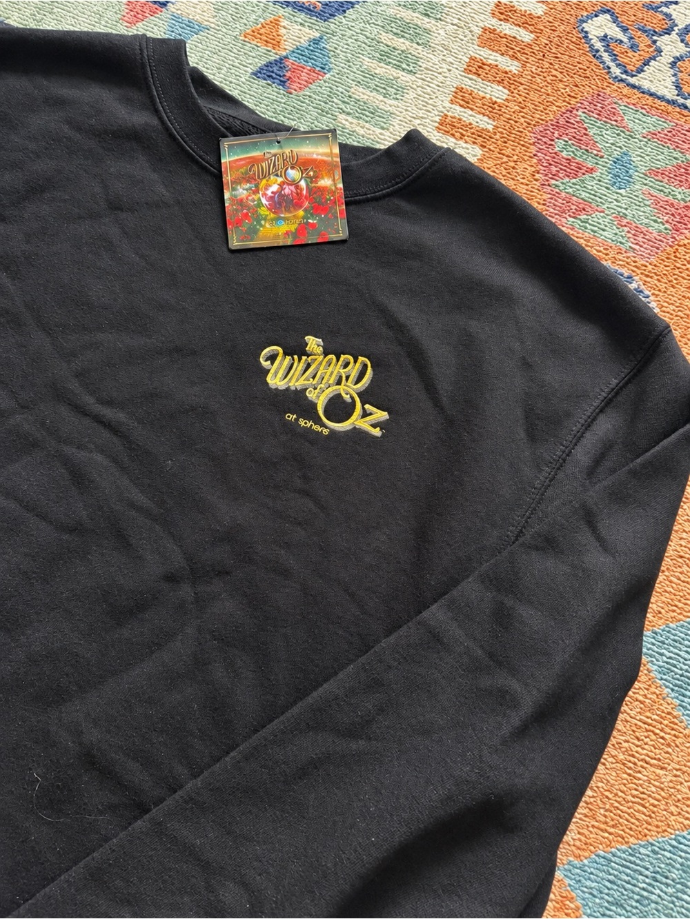 The Wizard of Oz at Sphere Witches Legs Crew Sweatshirt Black L NWT